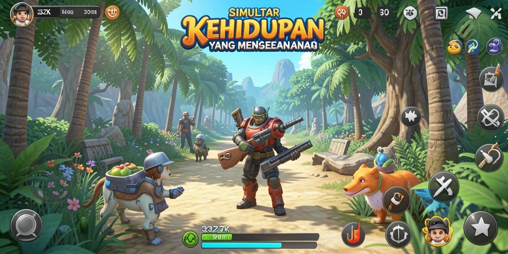 Tampilan gameplay 33ZK yang menarik dan interaktif.