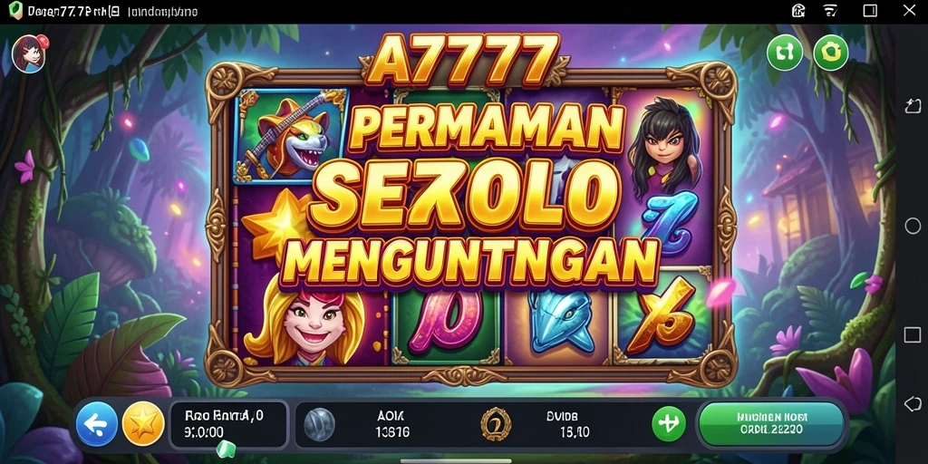 Tampilan permainan Slot yang menawan di A7777.