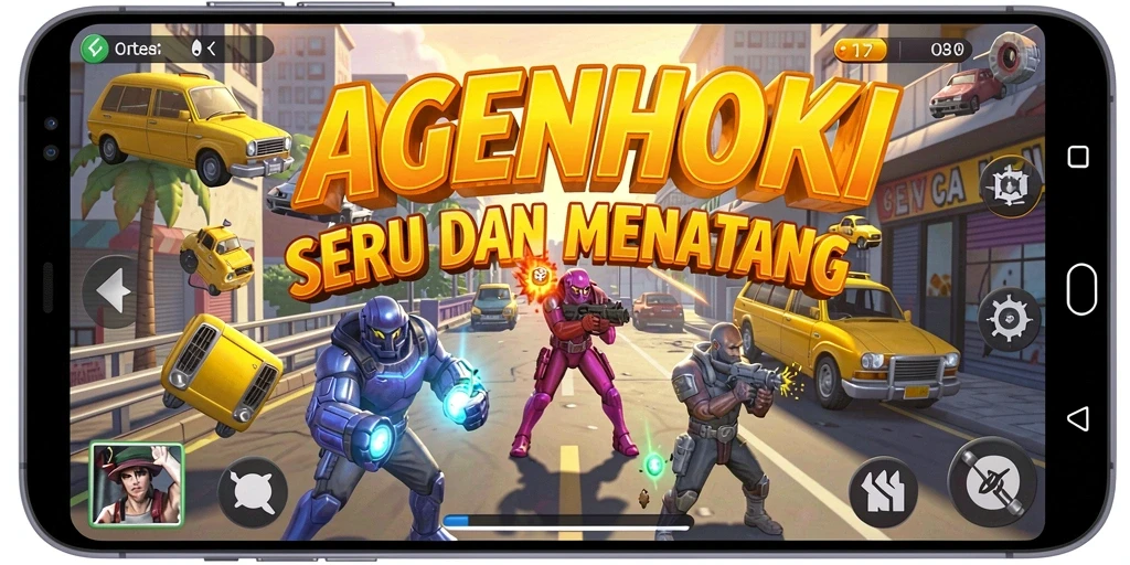 Tampilan gameplay AGENHOKI yang menarik dan penuh aksi.