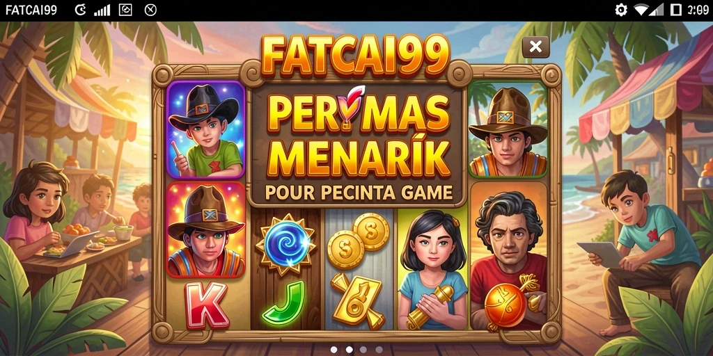 Tampilan interaktif permainan Slot FATCAI99 yang menakjubkan.