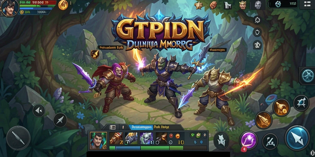 Screenshot menampilkan pertarungan epik dalam GTPIDN dengan efek grafis yang menakjubkan.