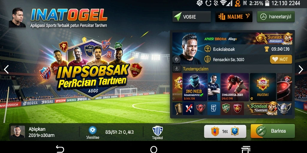 Tampilan gameplay menarik dari aplikasi Sportsbook INATOGEL.