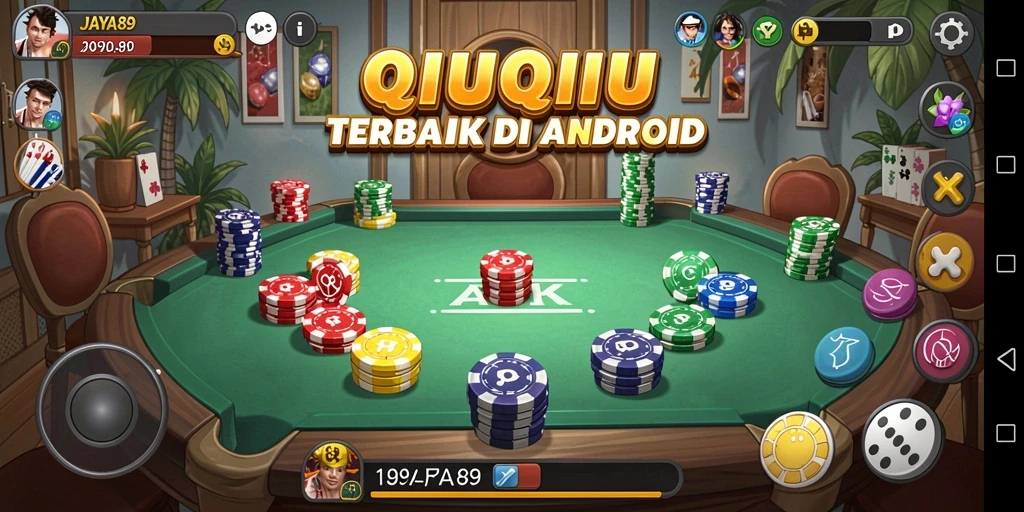 Tangkapan layar menampilkan aksi seru gameplay QiuQiu.