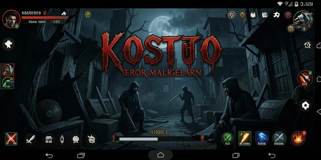 Screenshot KOSTOTO menampilkan suasana menyeramkan dan gameplay menegangkan.