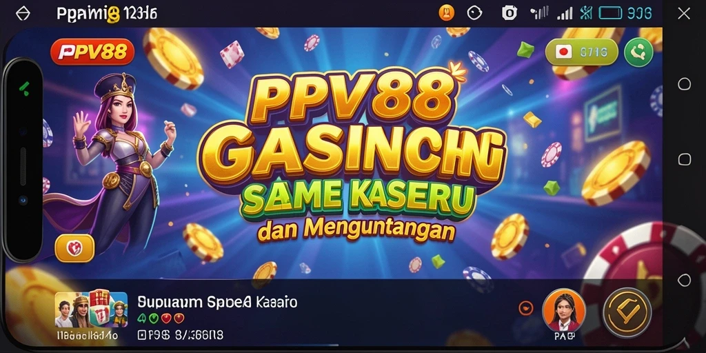 Tampilan seru gameplay kasino dalam PPV88.