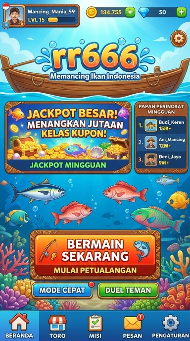 Tampilan halaman utama rr666 yang menampilkan aplikasi populer.